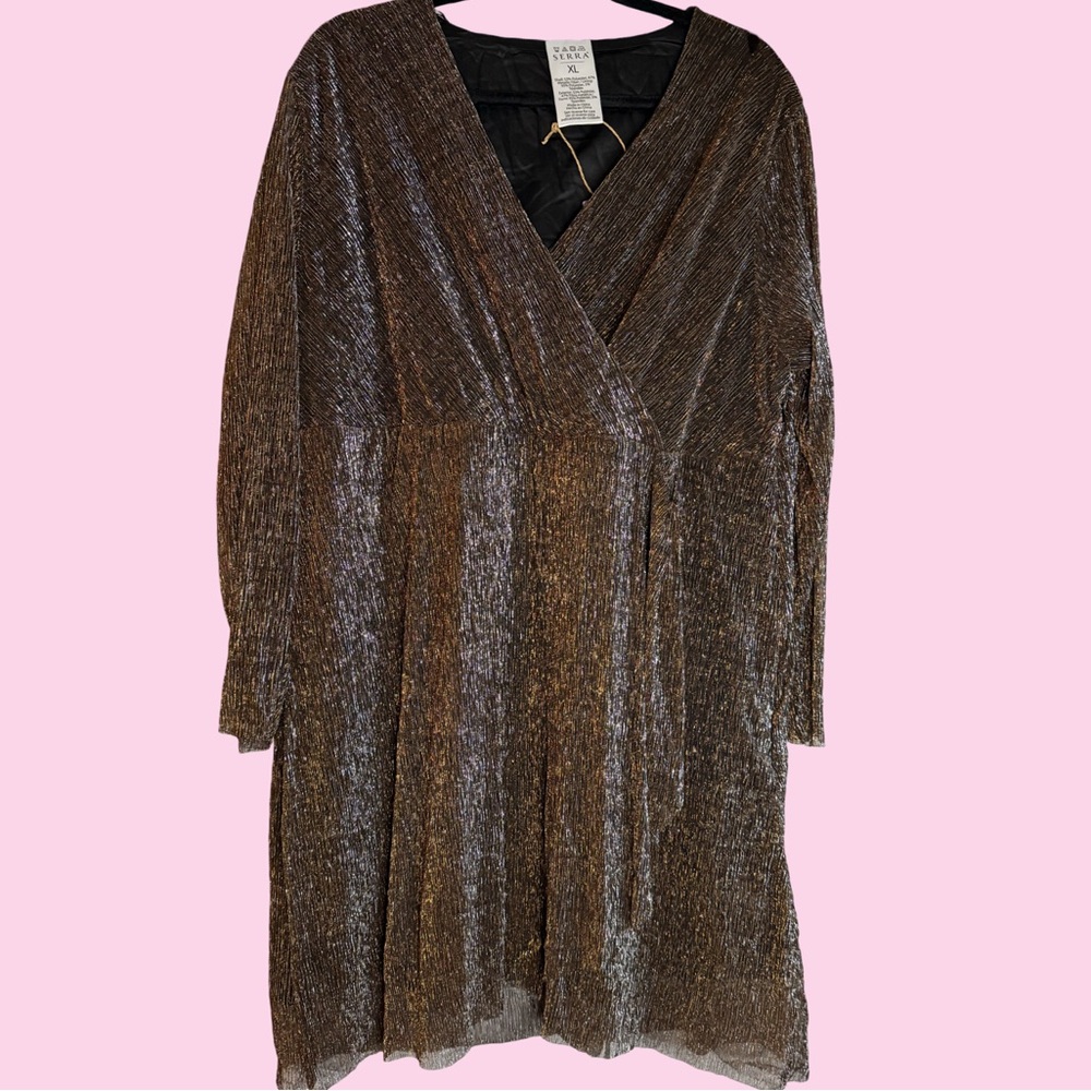 Shimmering Gold Metallic Dress